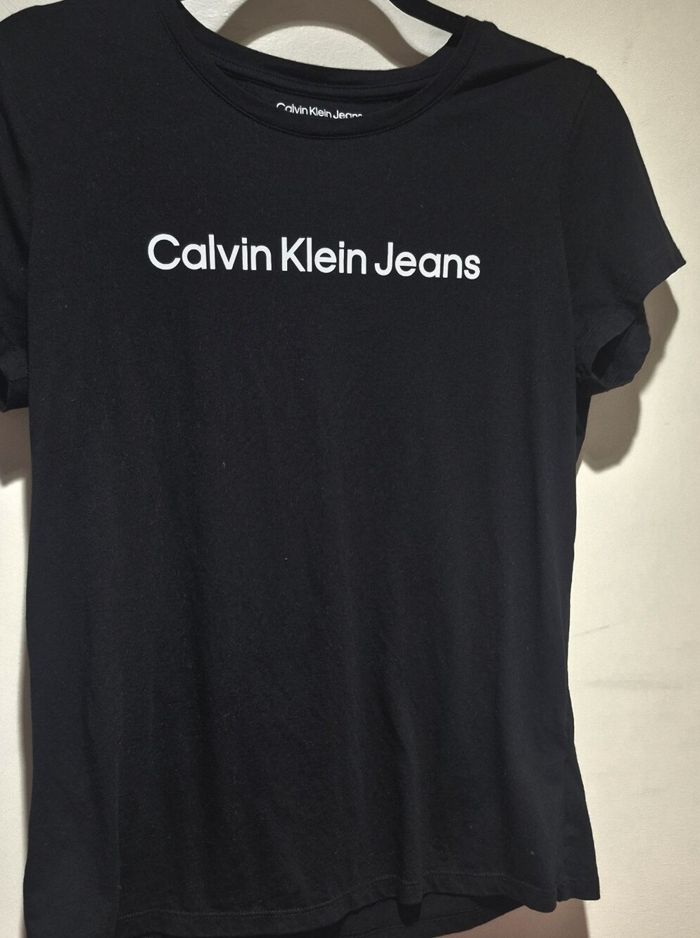 Calvin Klein Jeans Black Short-Sleeve Logo Tee